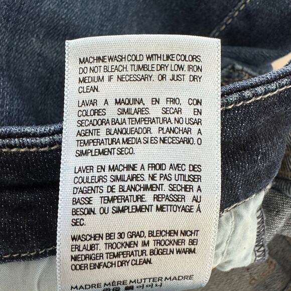 Mother Jeans The Looker in Smooth Moves Size 24 High Rise Denim Skinny Leg - Picture 8 of 9